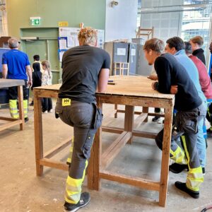 Test av Klemmemaskinen på vg2 Treteknikk