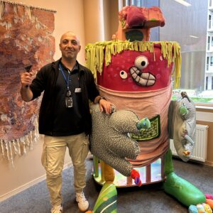 Klemmemaskin på plass i Fylkeshuset