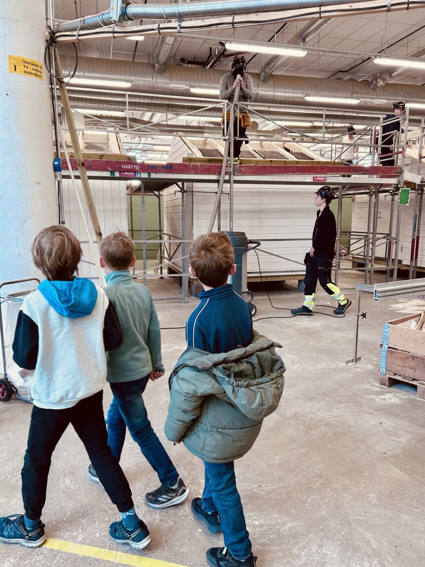 Test av 3. klasse på Kalla skole sin hinderløype